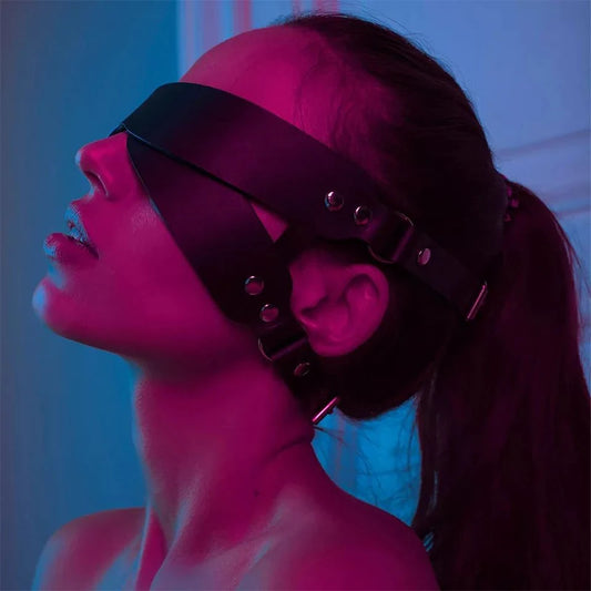 Leather Eye Mask Body Bondage Adult Toy Female Sexy Lingerie Garter Erotica Sex Clothes Women Porn Pijamas Babydoll Exotic Dress