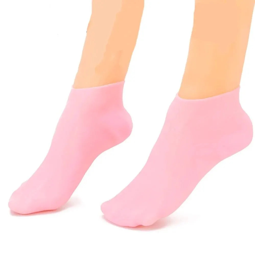 A Pair Of Silicone Socks Moisturise And Prevent Cracks And Soften Calluses And Cornsfoot Maskbeach Socksprotective Foot Covers