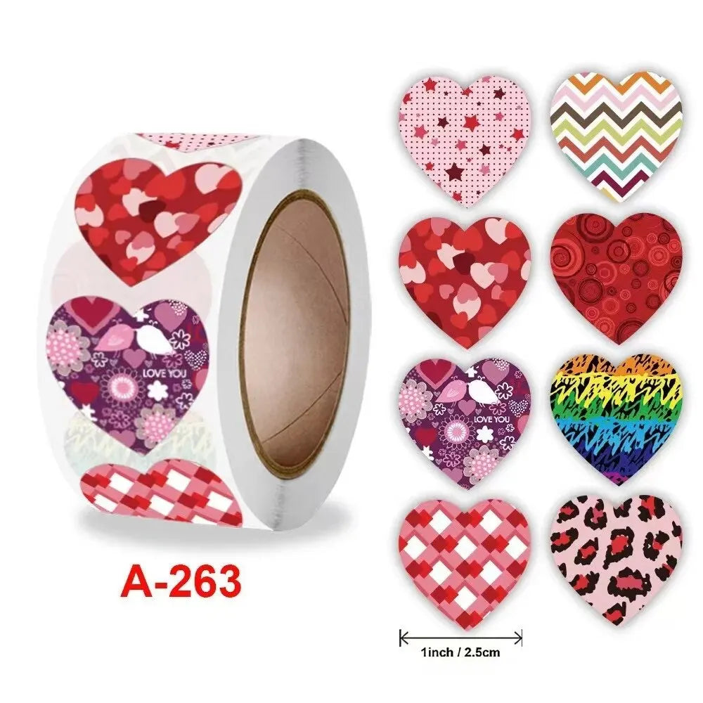 500 Stickers Per Roll Decorative Brochure Stickers with Cute Cartoon Animal Expressions Birthday Gifts Christmas Decorations