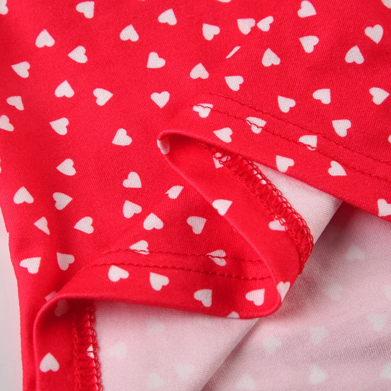 Fashion Y2k Sweet Halter Women Tanks Skinny Sleeveless Print Hotsweet V-Neck Backless Blouses