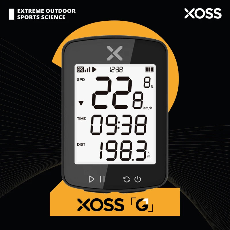 XOSS G2 GPS Bike Computer Wireless Cycling Speedometer Road Bike MTB USB C IPX7 Waterproof Bluetooth Bicycle Computer Odometer