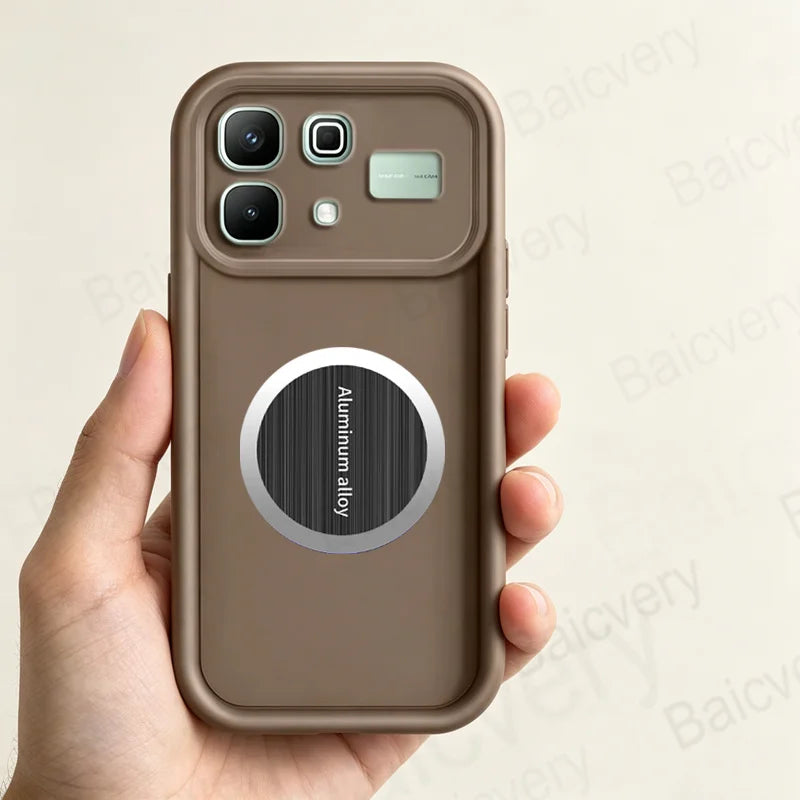With Iron Sheet Sticker Case For Infinix NOTE 60 5G Soft For Infinix NOTE 60 Pro 5G Cover