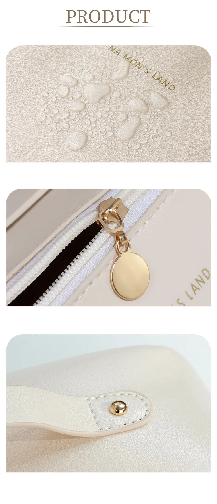 Makeup Organizer Female Toiletry Kit Bag Make Up Case Storage Pouch PU Lady Box, Cosmetic Bag, Organizer Bag For Travel Zip ﻿