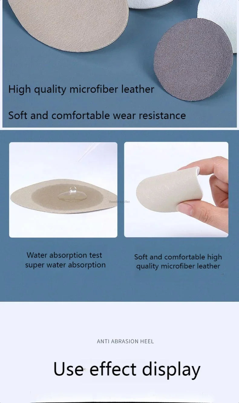 Shoe Patch Vamp Repair Sticker Subsidy Sticky Shoes Insoles Heel Protector Heel Hole Repair Lined Anti-Wear Heel Foot Care Tool