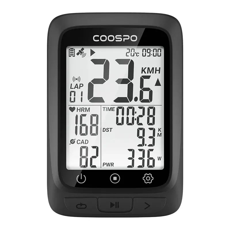 COOSPO BC26/BC107 Bike Computer GPS Wireless Bicycle Cycling Odometer Speedometer 2.4"FSTN Bluetooth5.0 ANT+ Waterproof GPS BDS