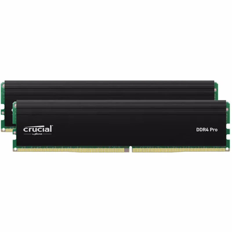 Crucial DDR4 Pro RAM 3200MHz 32GB (2x16GB) Kit DDR4 3200MT/s (or 3000MT/s or 2666MT/s) Desktop Memory