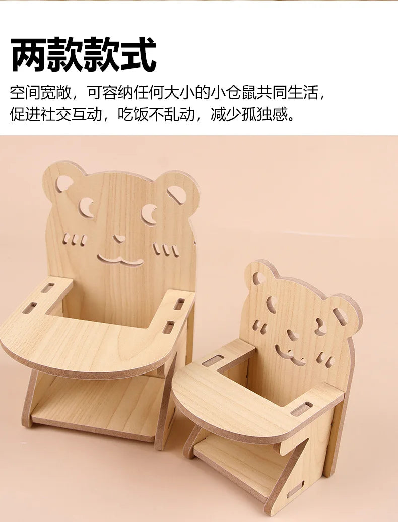 Hamster Squirrel Solid Wood Avoidance House Hedgehog Wooden House Golden Bear Nest Dutch Pig Dormitory Rutin Chicken Large House