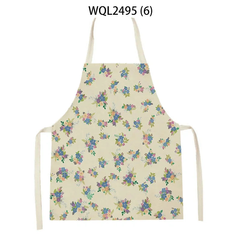 Plant Apron Kids Apron Kitchen Household Item Aprons Adult Hair Pinafore Custom Logo Kitchen Supplie Tablier Aprons 55-68cm