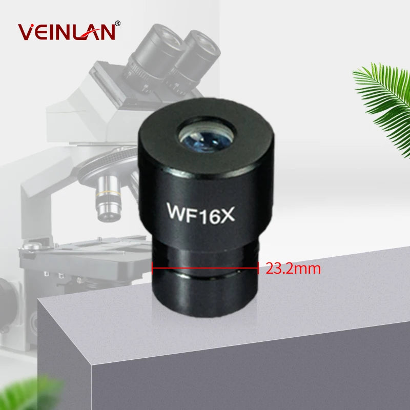 Bioscopic microscope eyepiece, Wf5X, Wf10X, Wf15X, Wf16X, Wf20X, Wf25, installation size 23.2 millimeters.