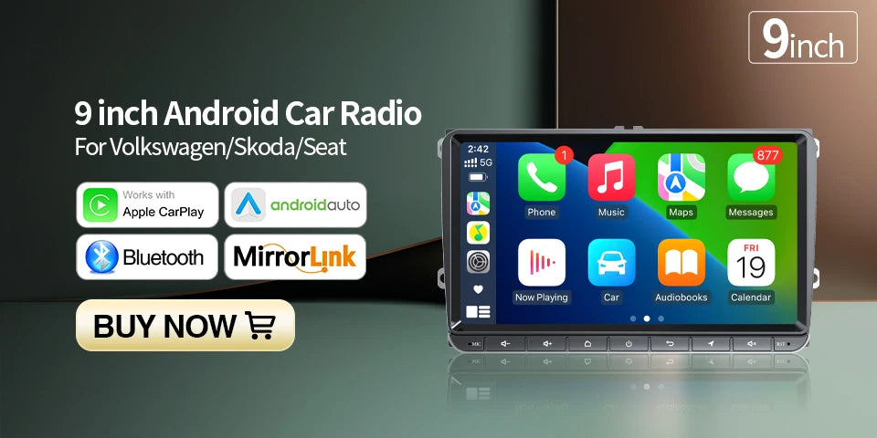 GRANDnavi Android13 Car Radio GPS For VW Volkswagen Skoda Octavia Golf 5 6 Touran Passat B6 Polo Jetta 2Din Multimedia Player