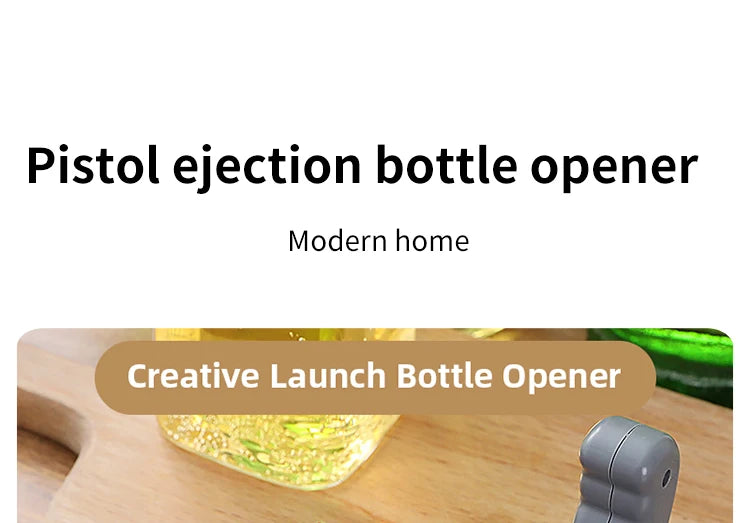 Bottle Opener Launch Spring Cap Portable Drink Bottle Opener Kitchen Party Supplies Bar Drinking Tools Kitchen Accessories