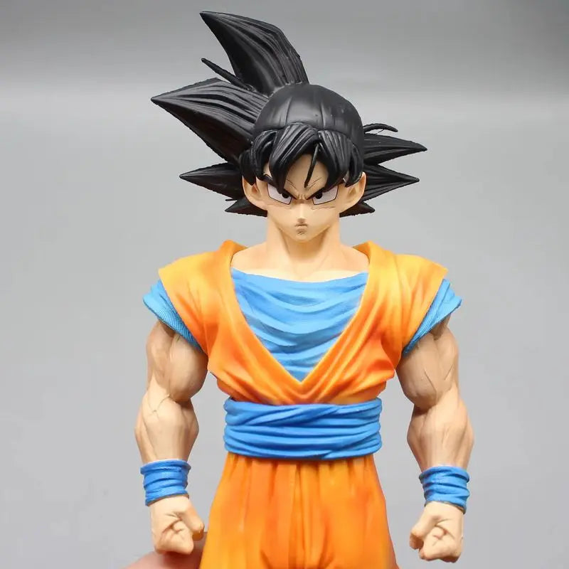 30cm Dragon Ball Z Figures Son Goku Anime Figure 2 Heads Kakarotto Super Saiyan Goku Pvc Statue Model Doll Collection Toys Gifts