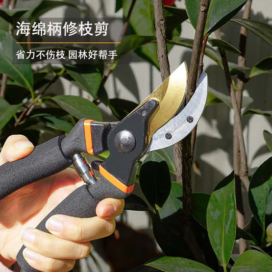 Fruit Tree Pruning Scissors Gardening Scissors Fruit Branches Pruning Scissors Flower Greening Grafting Garden Shears Sponge Han