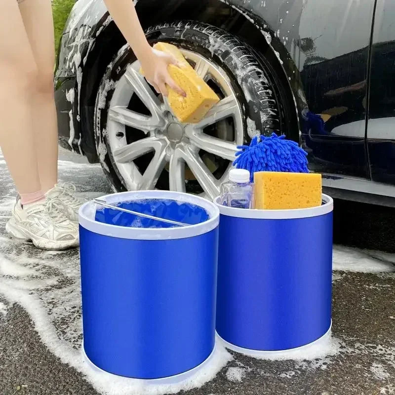 1PC multi-function portable folding bucket Outdoor fishing bucket Car wash cleaning tool bucket supplies