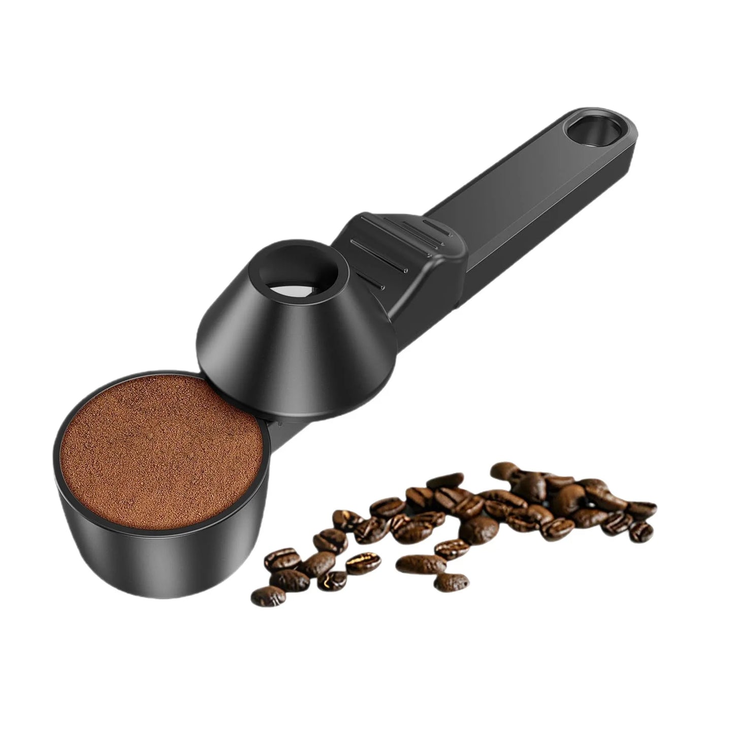 Creative Sliding Leakproof Coffee Scoop , Tablespoon Measuring Spoon Long Handle Coffee Spoon for Kitchen Cafe Making