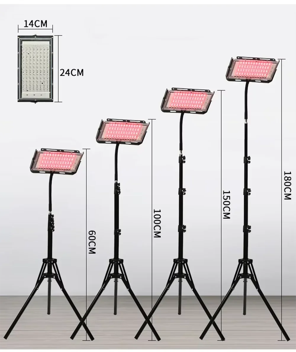 96 LEDs Red Light Therapy Lamp for Full Body Infrared Light Device Face Body Pain Stress Relief Daily Skin Care 660nm 850nm