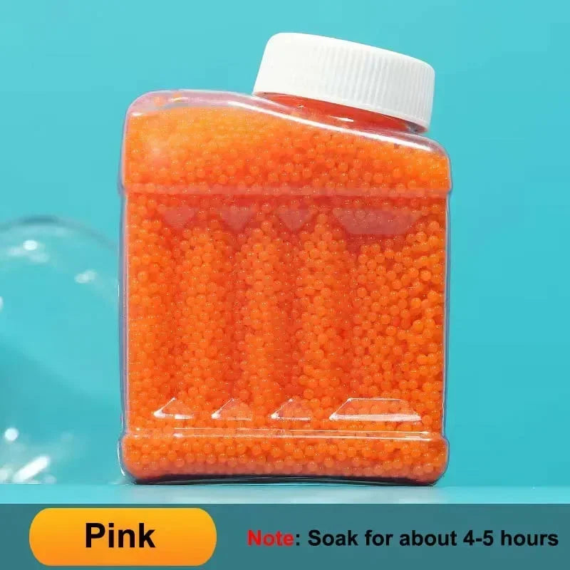 20K Water Balls Beads with Bottle 7-8mm Gel Water Beads Works for Gel Ball Gun and Splatter Ball Blaster Non-Toxic No Stain