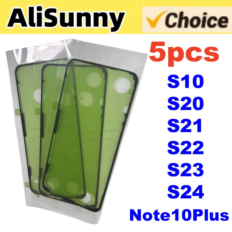 5pcs Back Cover Adhesive for SamSung Galaxy S20 S21 S22 Ultra S23 S24 Plus Note20 Battery Door Housing Case Sticker Glue Tape