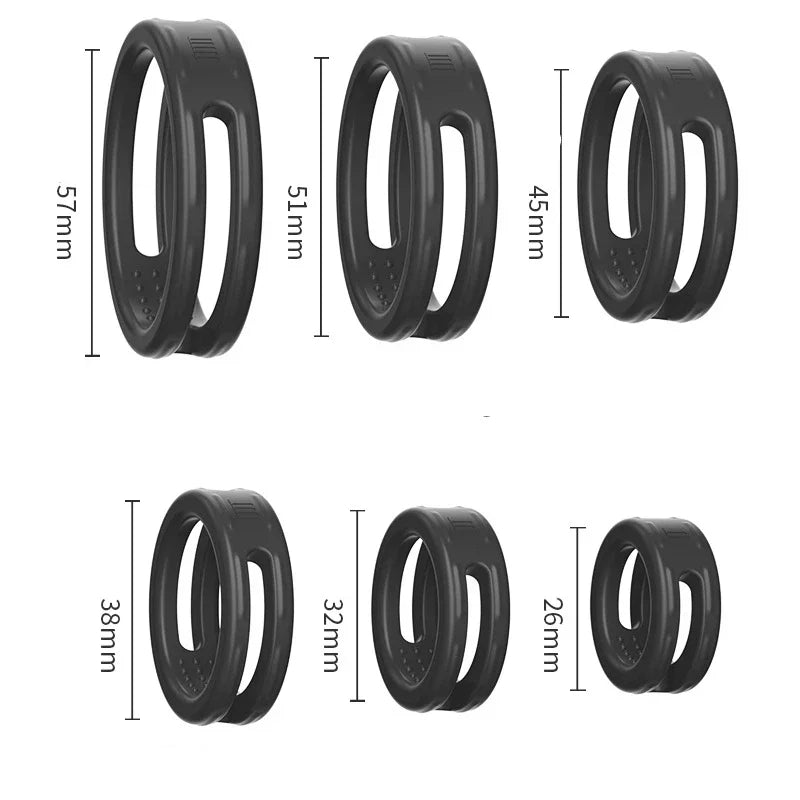 Soft Silicone Cock Rings Male Delay Ejaculation Penis Lasting Erection Scrotum Testis Restraint Adult Sex Toys For Men Reusable