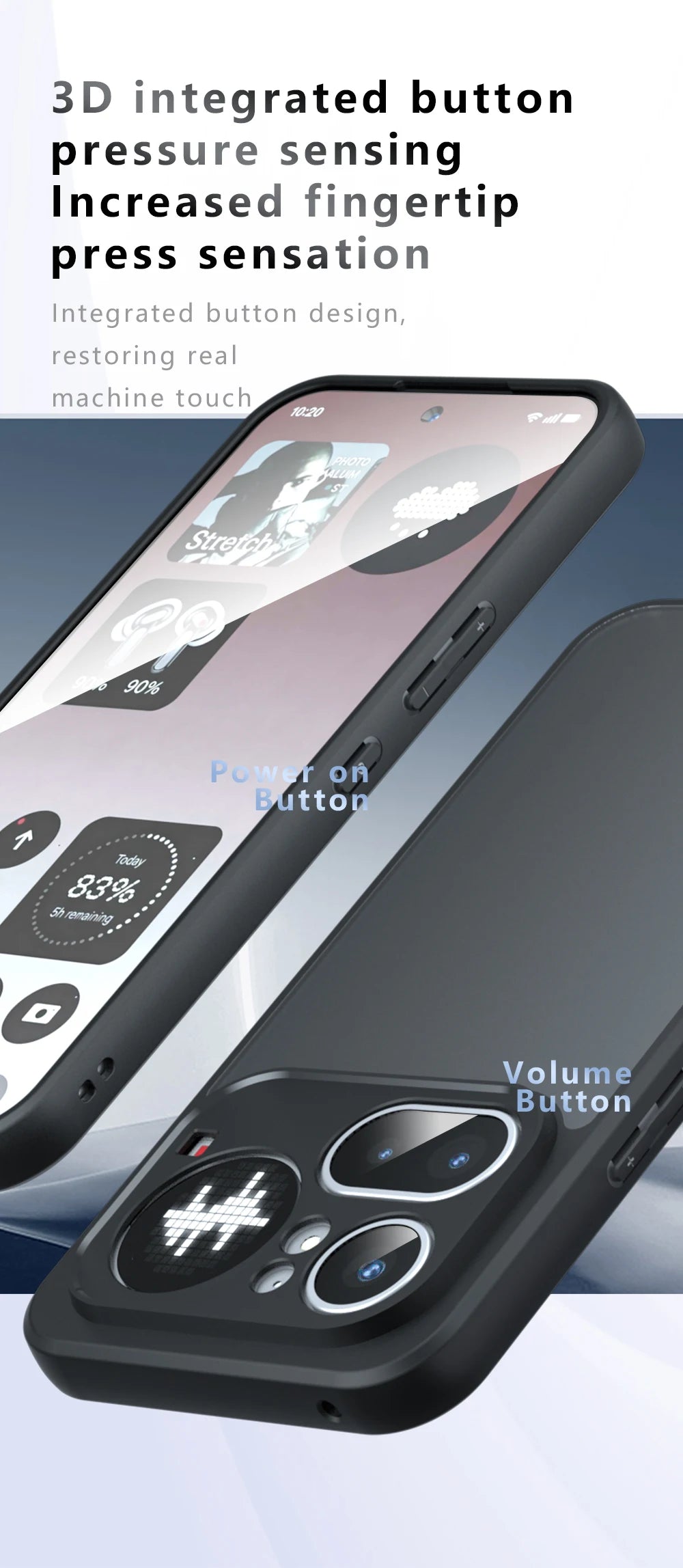 For Nothing Phone 4a Pro Case Matte Transparent Back Cover Protect Shell Shockproof Bumper