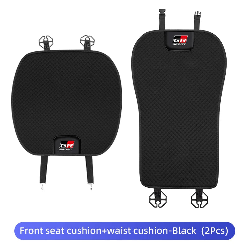 Car Seat Cushion Cover Backrest Protective Pad For Toyota Crown GR Corolla YARIS L Auris C-HR Hilux Vios Rav8 Prius Izoa Reiz