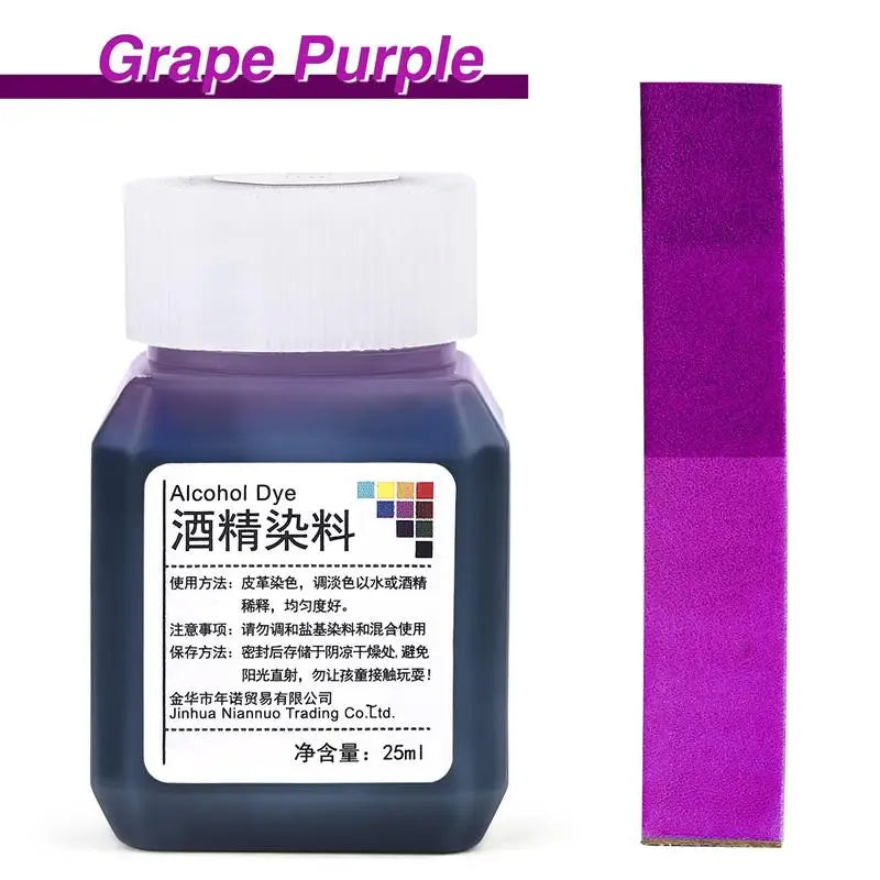 24 Color Leather Alcohol Dye Complete Set Of Diy Handmade Leather Cow Leather Dye Vegetable Tanned Leather Dye Alcohol Dye Water