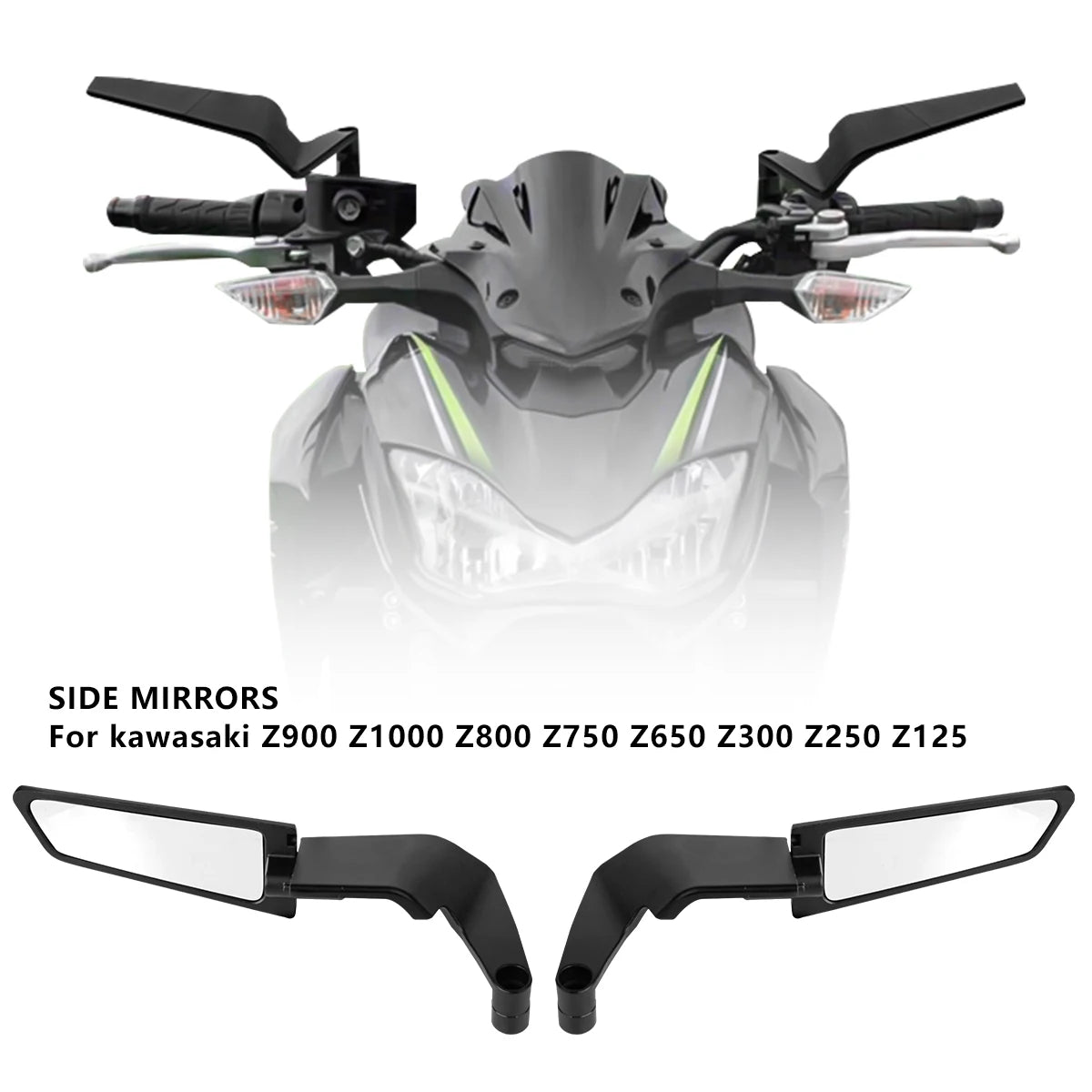 Motorcycle Mirrors Wind Wing Side Rearview Rotate Adjustable Mirrors For Honda YAMAHA MT07 BMW KTM Kawasaki DUKE Accessories