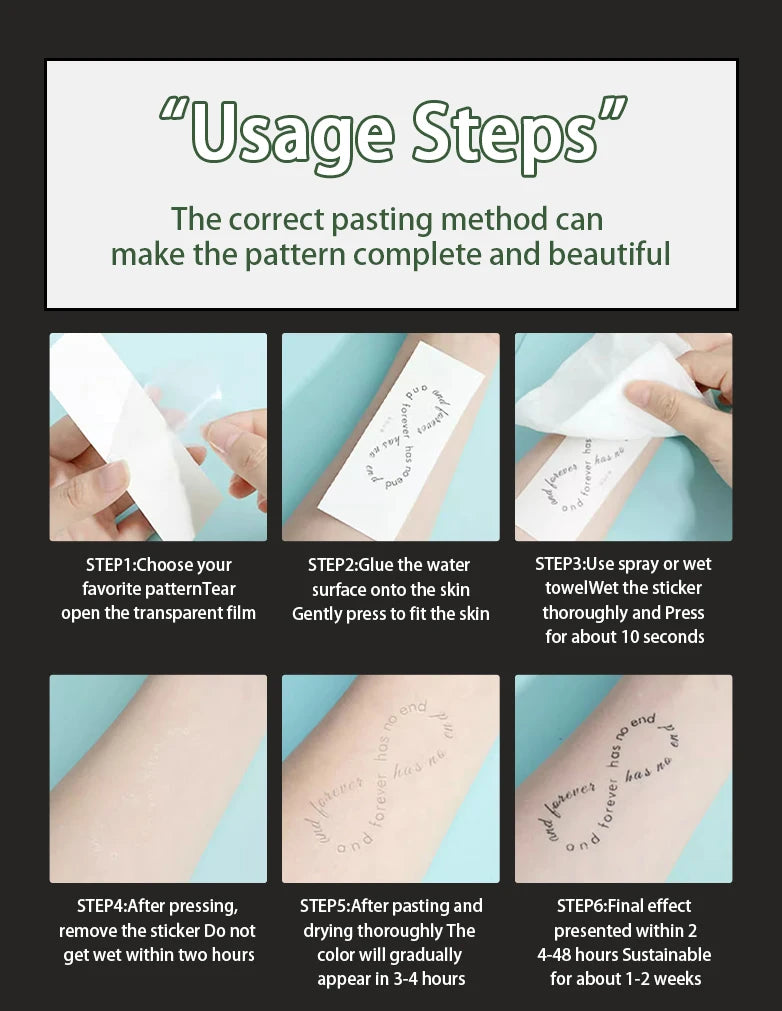 Rose, cool temporary tattoo stickers, durable waterproof, semi permanent herbal tattoo stickers
