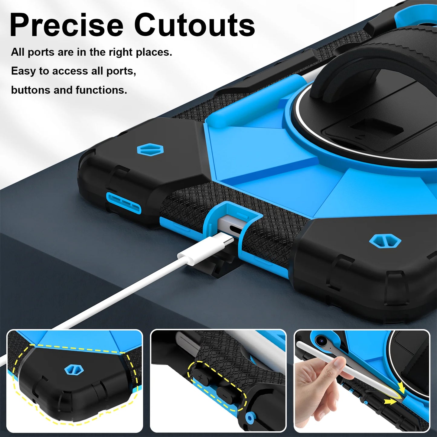 Tablet Protective Case C2 Model Suitable for Samsung Galaxy Tab S9 11Inch/Tab S9Fe 10.9Inch/Tab S10Fe 10.9Inch with Stand 10 Colors Available