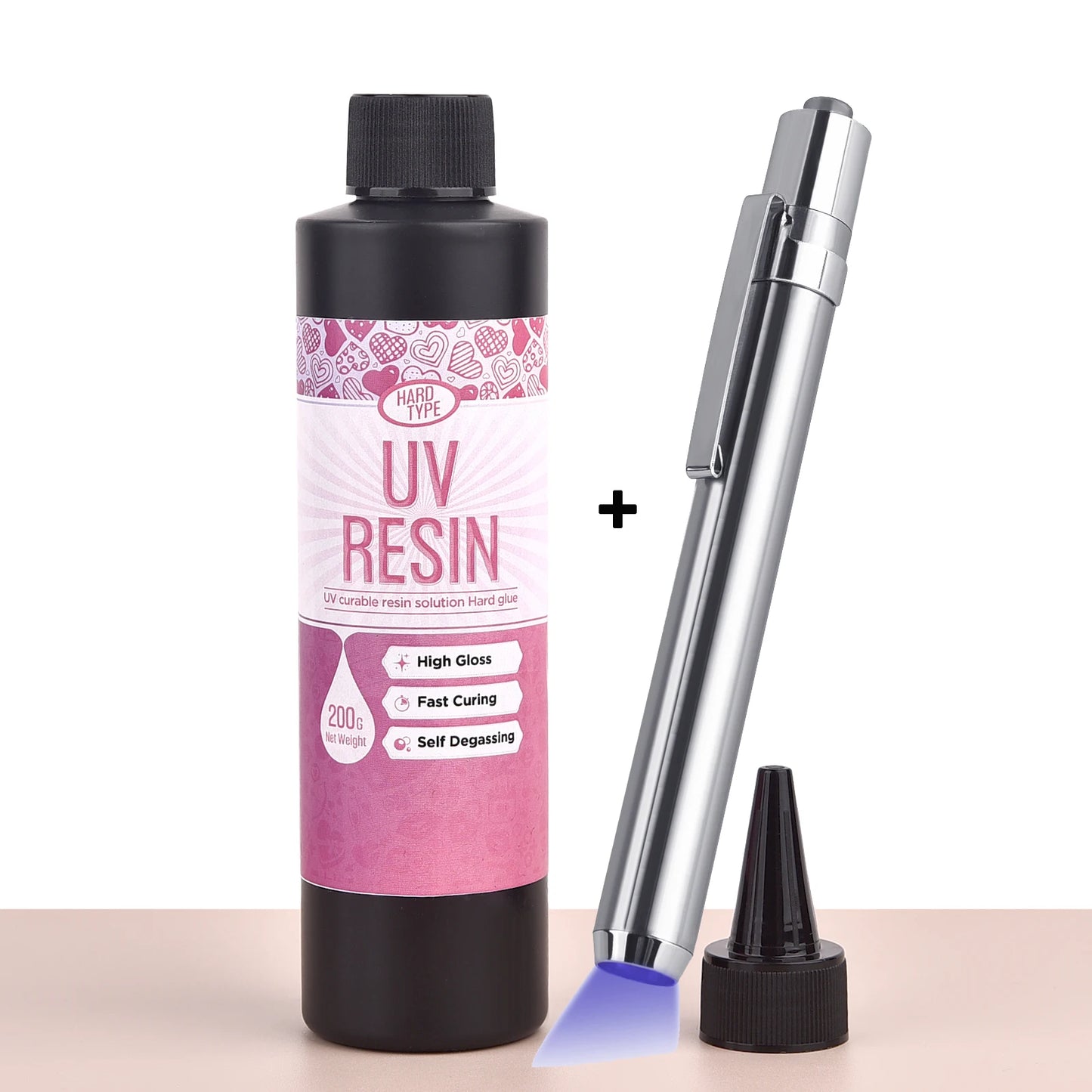 20g/50g/100g UV Epoxy Resin Glue DIY Jewelry Making High Transparency Fast Drying High Hardness Glue UV Lamp DIY Craft Decor