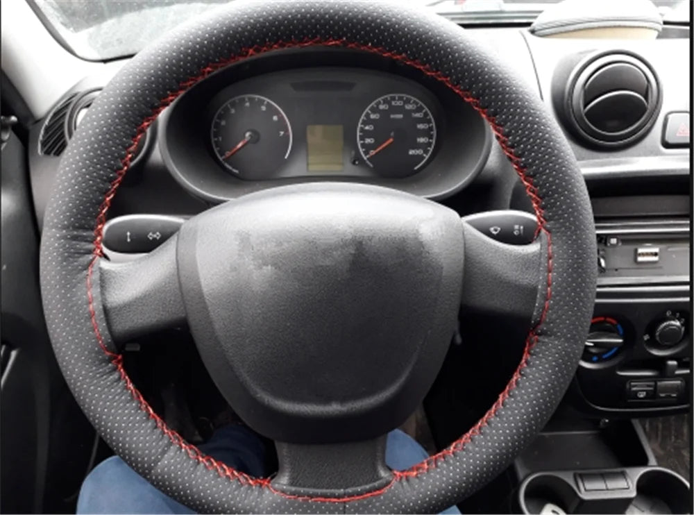 Universal car parts hand sewing steering wheel cover 36 38 40CM for Kia Provo K9 Cross Carens CUB Trackster Ray K2 Naimo