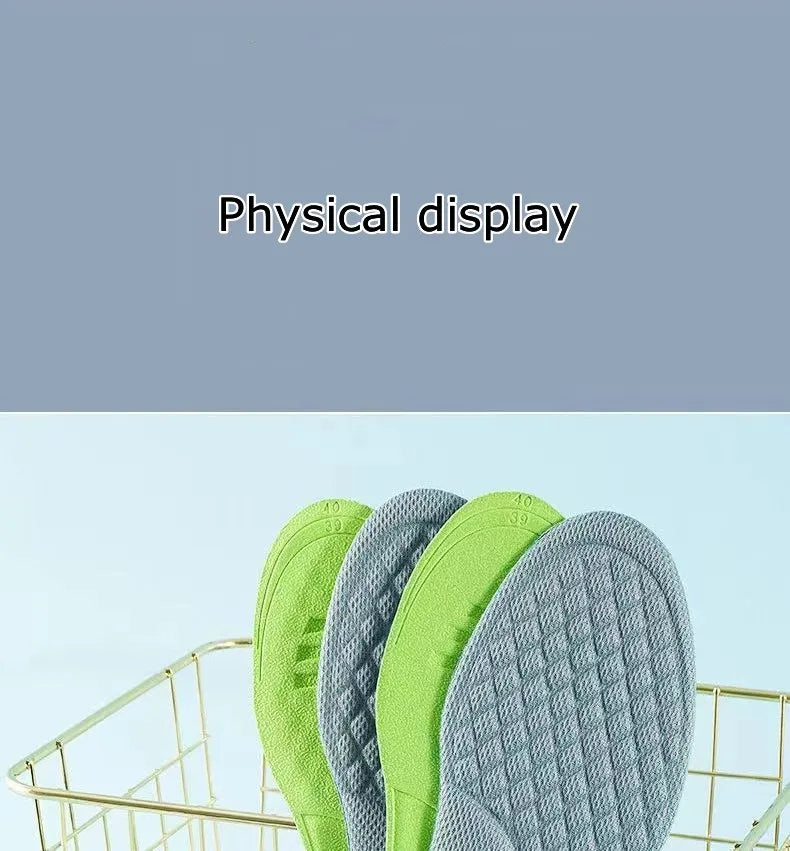 Summer Deodorant Sports Insoles for Shoes Sweat-absorbing Breathable Deodorant Anti-sweat Soft Shoe Pads Inserts for Man Women