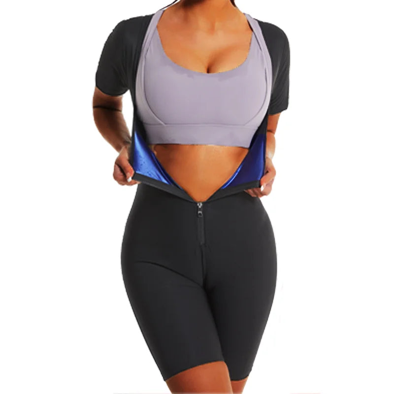 Fajas Shapewear High Compression Bodysuit Girdles Sauna Sweat Suits Polymer for Daily and Post-Surgical Use Slimming Sheath