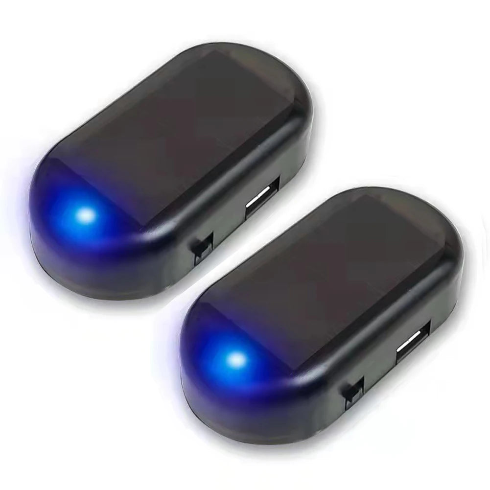 Solar Powered Car Fake Security Light Super Bright Flashing Imitation Lamp Wireless Strobe Signal Alarm Anti-Theft Caution Lamp