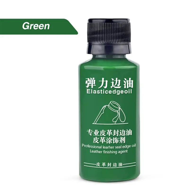 30ml Stretch Matte Elastic Edge Sealing Oil Leather Dye Coloring Coats Edges Repair Wrap Liquid DIY Leather Craft Paint Pigment