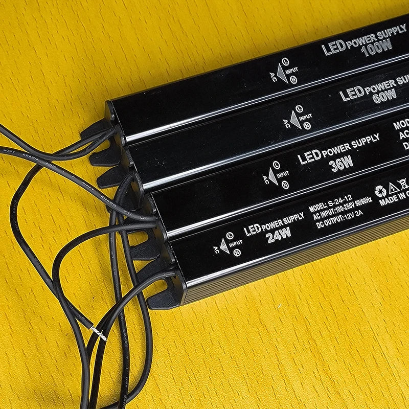 DC 24V 12V LED Thin Power Supply Lighting 1/2/PCS Transformer AC120-240V 24W 36W 60W 100W For LED Light Driver Adapter