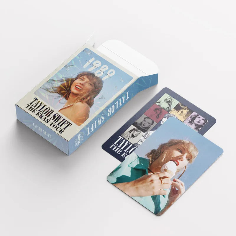 60+32Pcs/Set Taylor Photo Card European American Star Album Small Card Double-sided LOMO Card Fan Collection Card Book