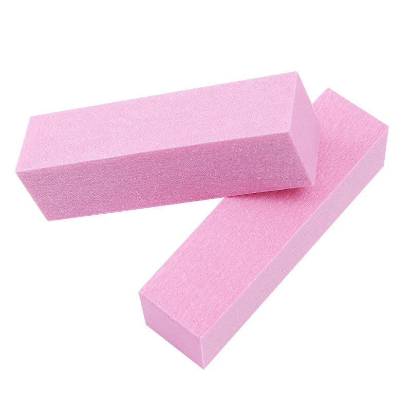 Pink Buffing Sanding Files Block Pedicure Manicure Care Sponge Nail Art Buffer Grindig Polishing No Hurt Nail Art Tools