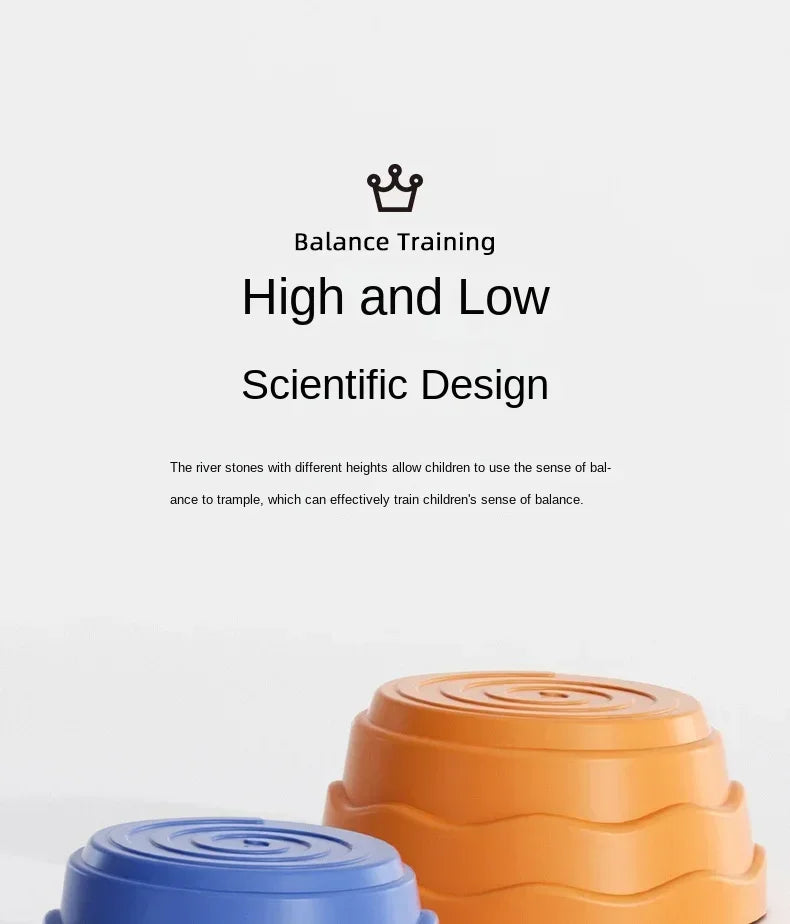Six Children Cross The River Stone Sense System Training Equipment Kindergarten Early Education Training Balance Treadle Toys