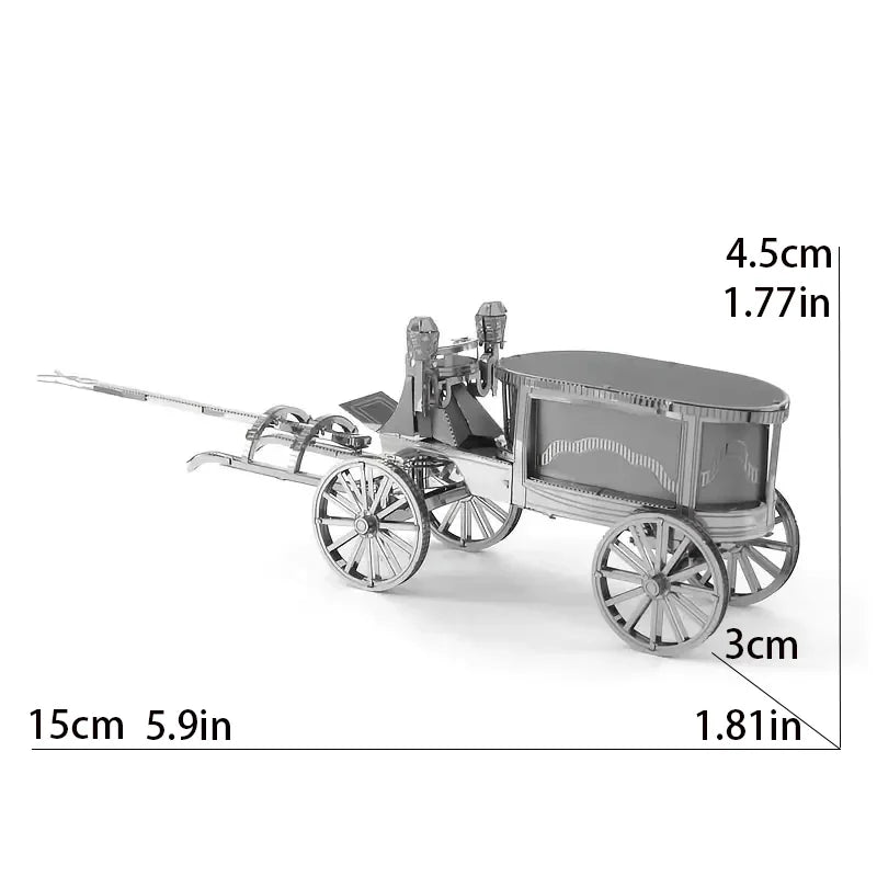 3D Metal Assembly Model World Building Handmade DIY Puzzle Adult Kids Toy Style Gift Fighter Castle Drum Metal Puzzle