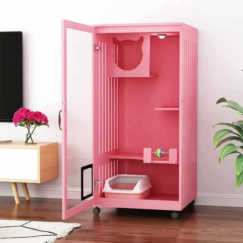 Can Customize Factory Wholesale Luxury Wooden Cat House Large Cat Bed  Cat Hous Indoors