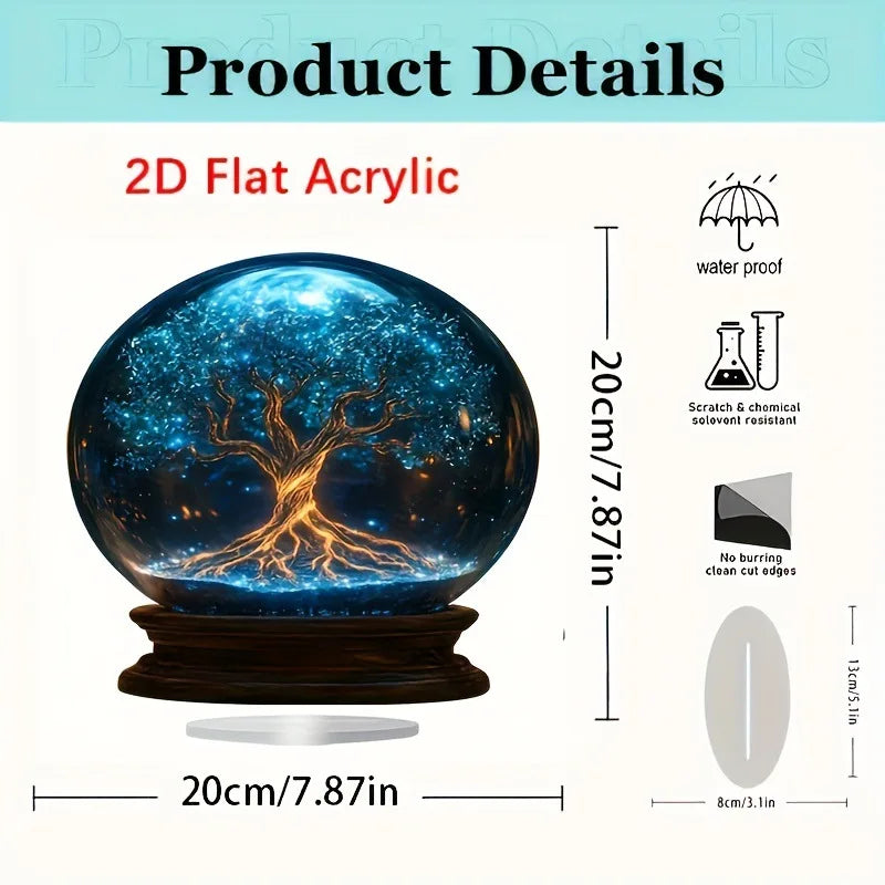1PCS Crystal Starry Sky=Home Decoration Statues Ideal for Living Room Decoration, Bedroom Decoration Statues, and Party Decora
