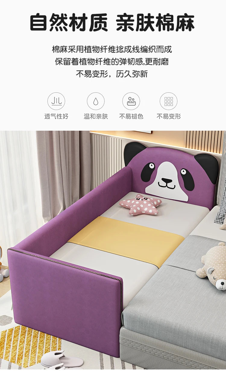 Barrier Stairs Children Beds Single Safety Bedrooms Wooden Kids Bed Mattresses Toddler Luxury Lit Cabane Enfant Home Furniture