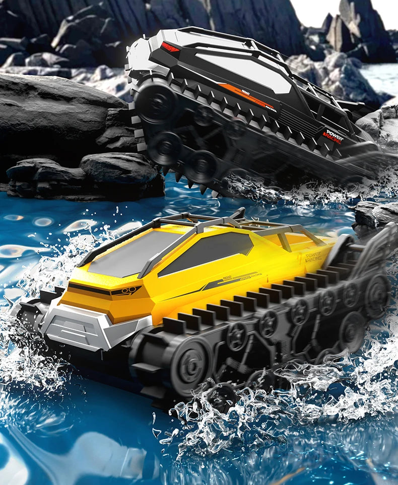 JJRC Q183 Rc Tank Car Track Remote Control Cars Off Road 4X4 2.4G Amphibious Crawler Truck Climbing Electric Model Vehicles Toys
