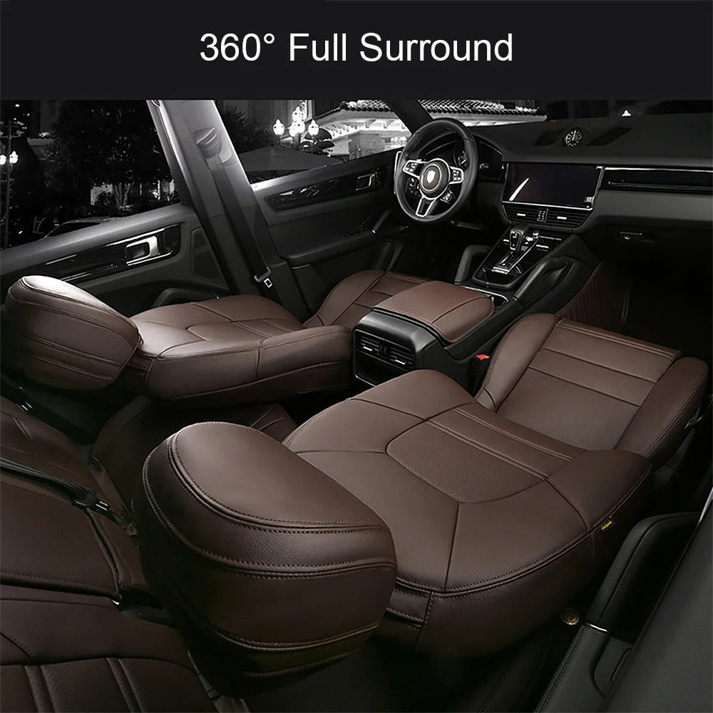 For Land Rover Range Rover Velar 2017 2018 2019 2020 Faux Leather Custom Car Seat Covers Full Set Interior Protector Accessories