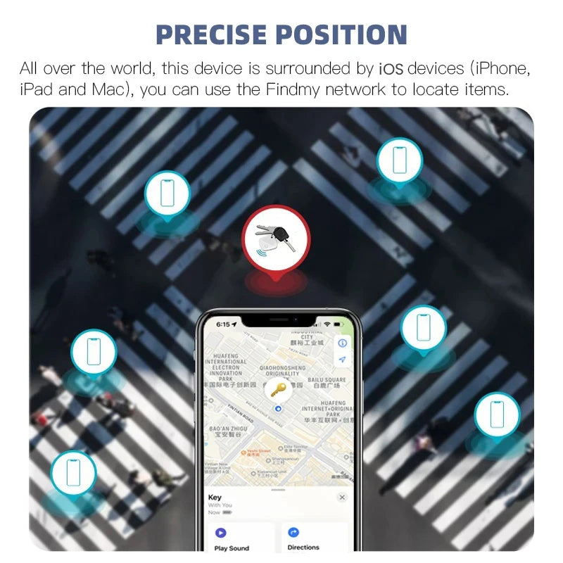 Mini Tracking Device For Find My APP Key Smart Tag Child Finder Pet Car GPS Lost Tracker Smart Bluetooth Tracker IOS System