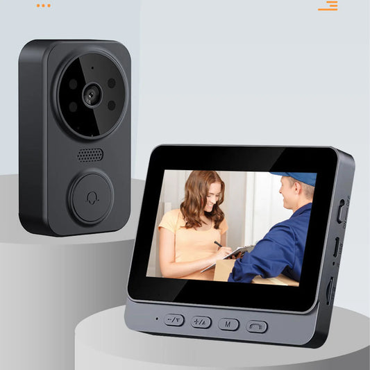 Doorbell Camera 1080P Infrared Night Vision Wireless Video Doorbell 2 Way Voice Type C 2.4GHz WiFi Wide Angle Lens for Home