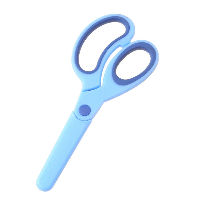 Safty Scissors For Kids Student DIY Paper Children's Left-handed Scissors Scissors With Sleeve Cutting Tool Stationery