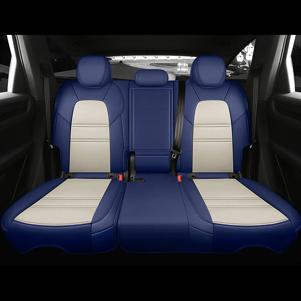 For Land Rover Range Rover Velar 2017 2018 2019 2020 Faux Leather Custom Car Seat Covers Full Set Interior Protector Accessories