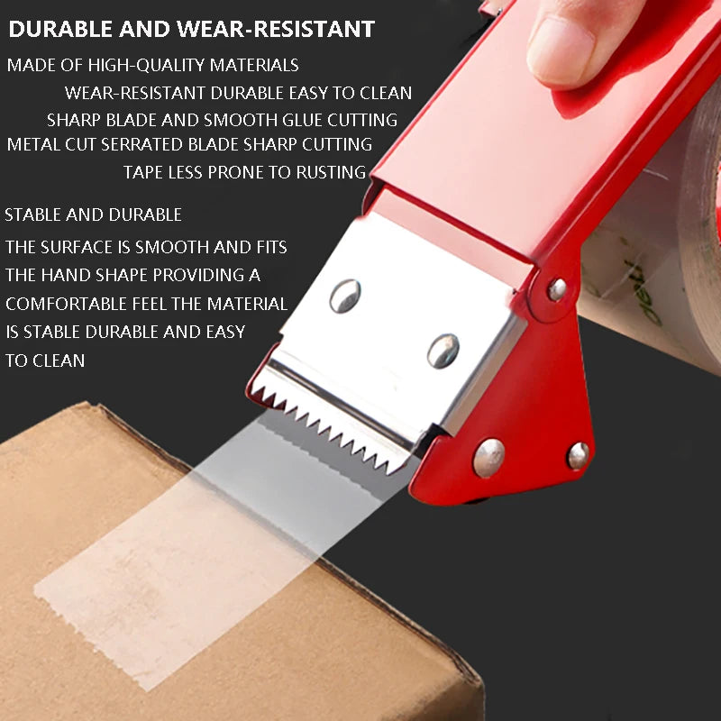 Creative Paper Box Tape Holder Transparent Tape Cutter Metal Sealing Device 6cm Thick Iron Manual Tool Sealing Packaging Machine
